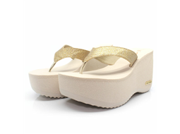 Tamanco KS Gliter Dourado