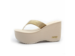 Tamanco KS Gliter Dourado